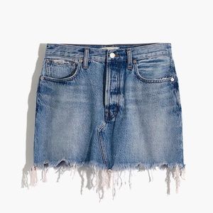 Madewell Rigid Denim Relaxed Mini Skirt Rosehill